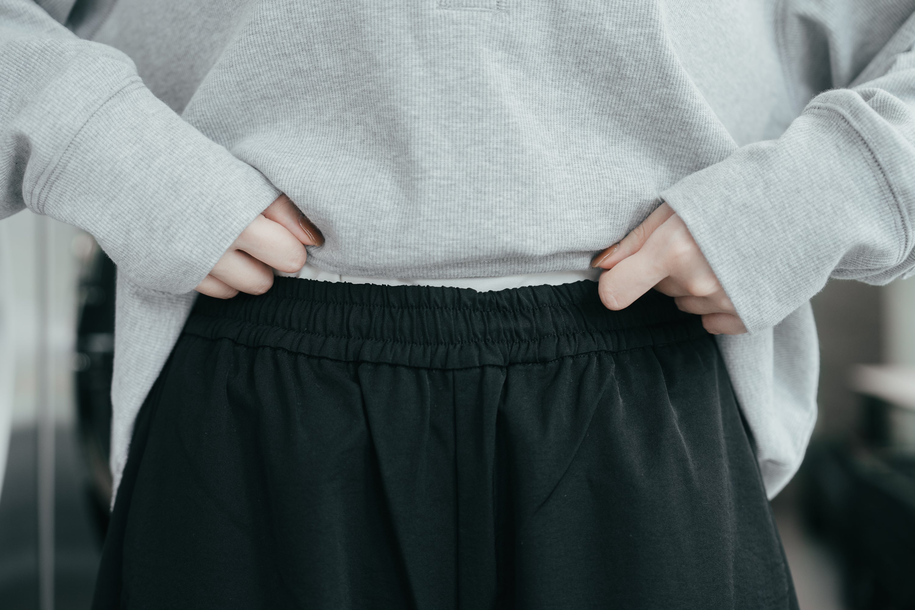 酷女孩防水抗皺彎刀褲 | 黑
