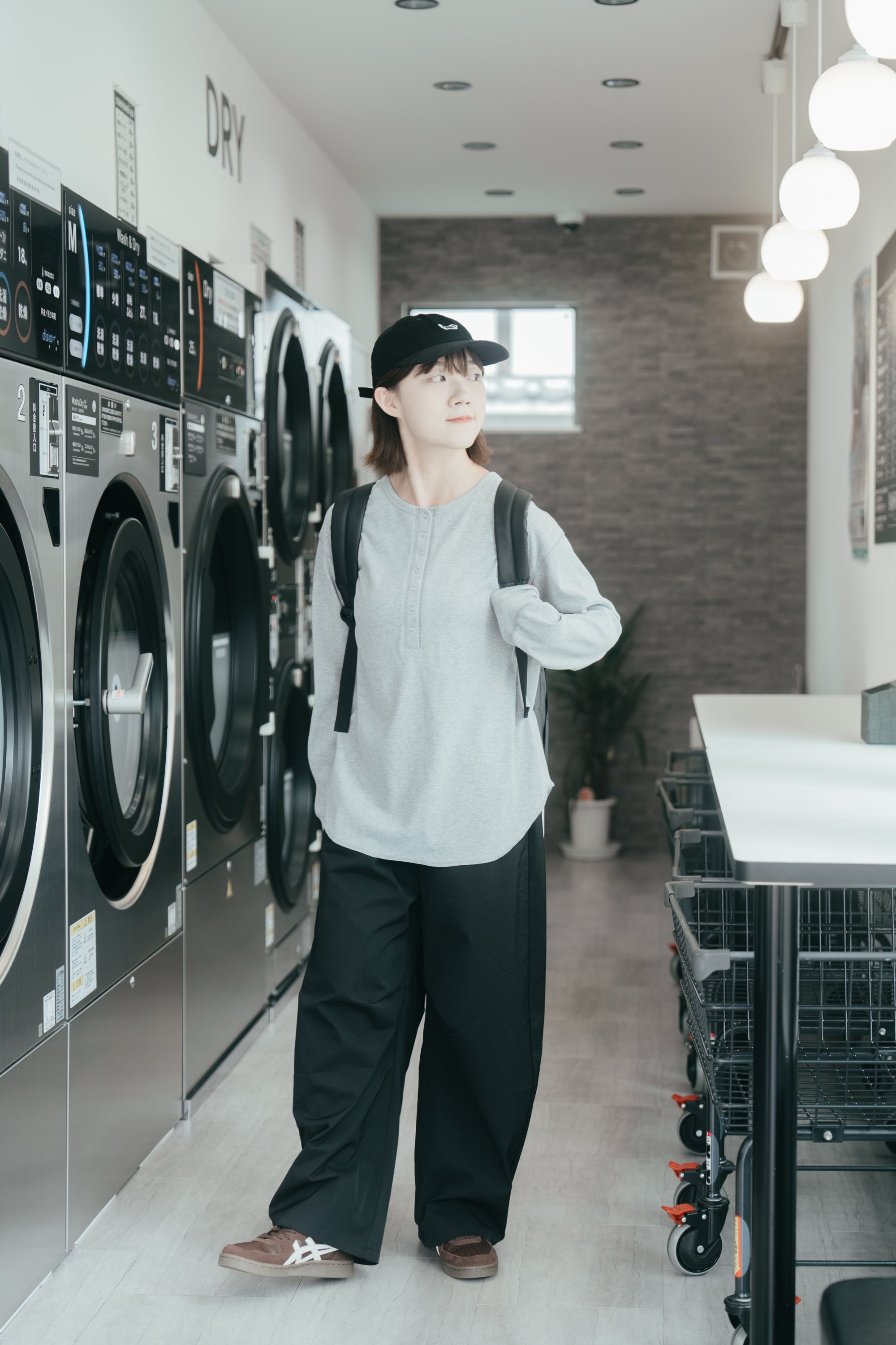 酷女孩防水抗皺彎刀褲 | 黑