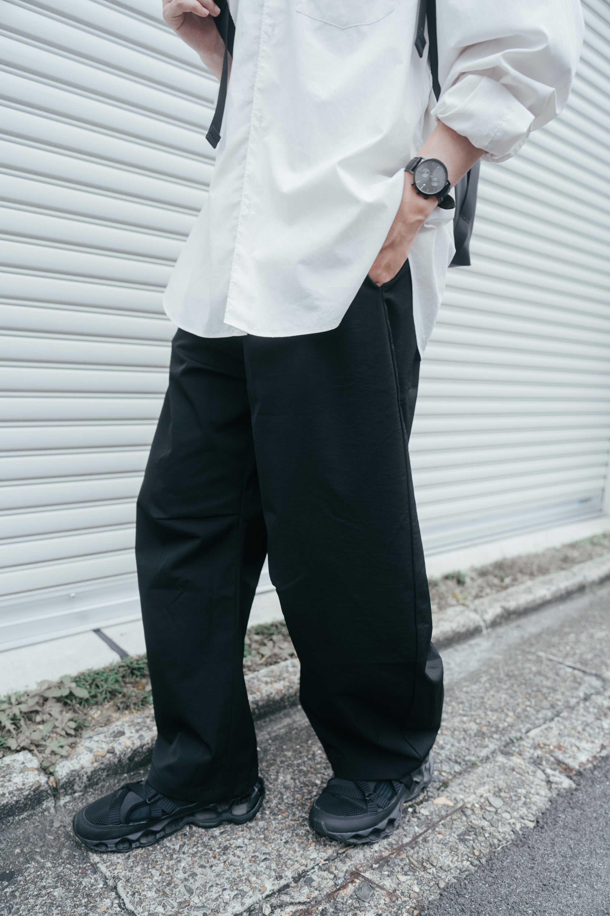 酷女孩防水抗皺彎刀褲 | 黑