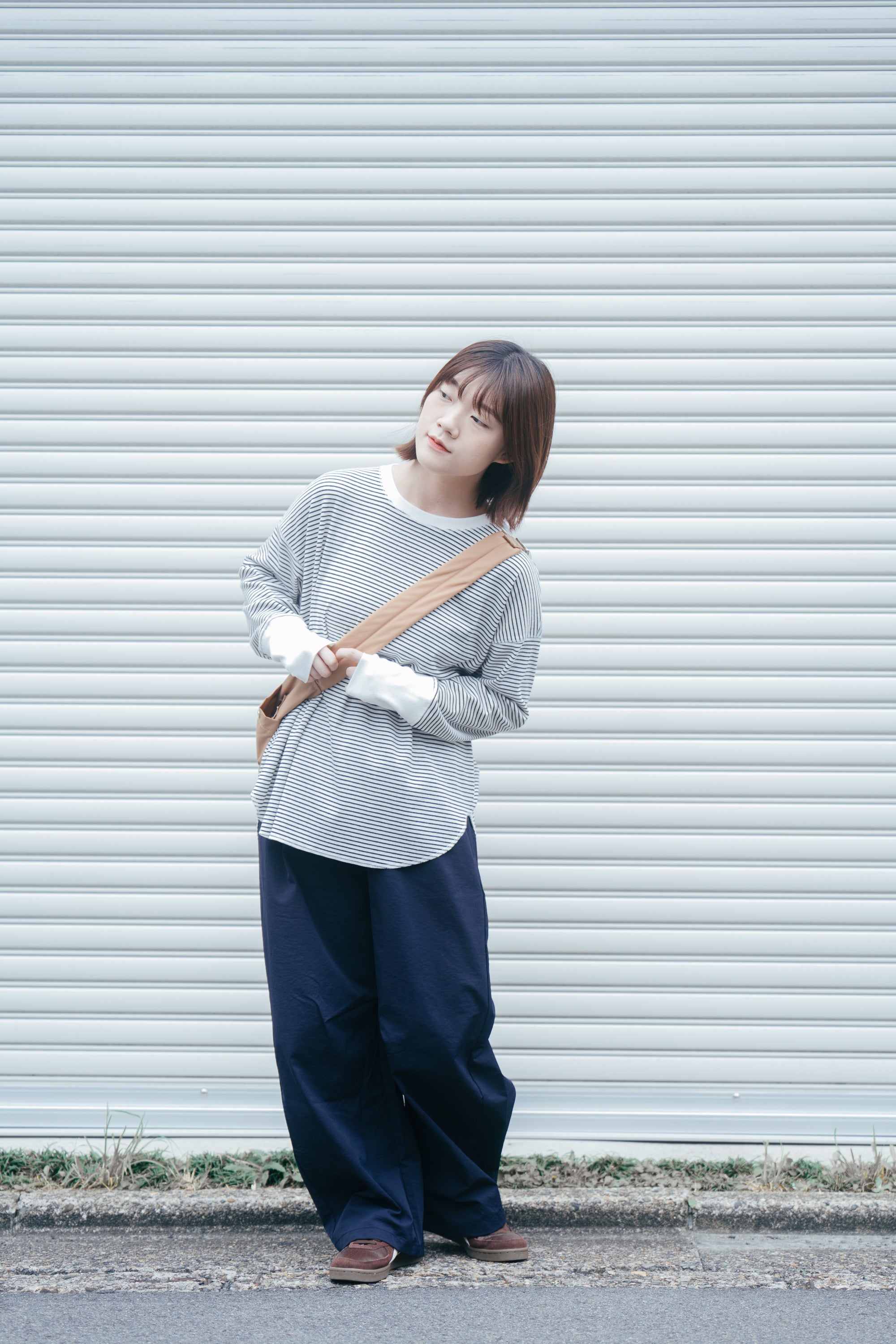 酷女孩防水抗皺彎刀褲 | 藏青