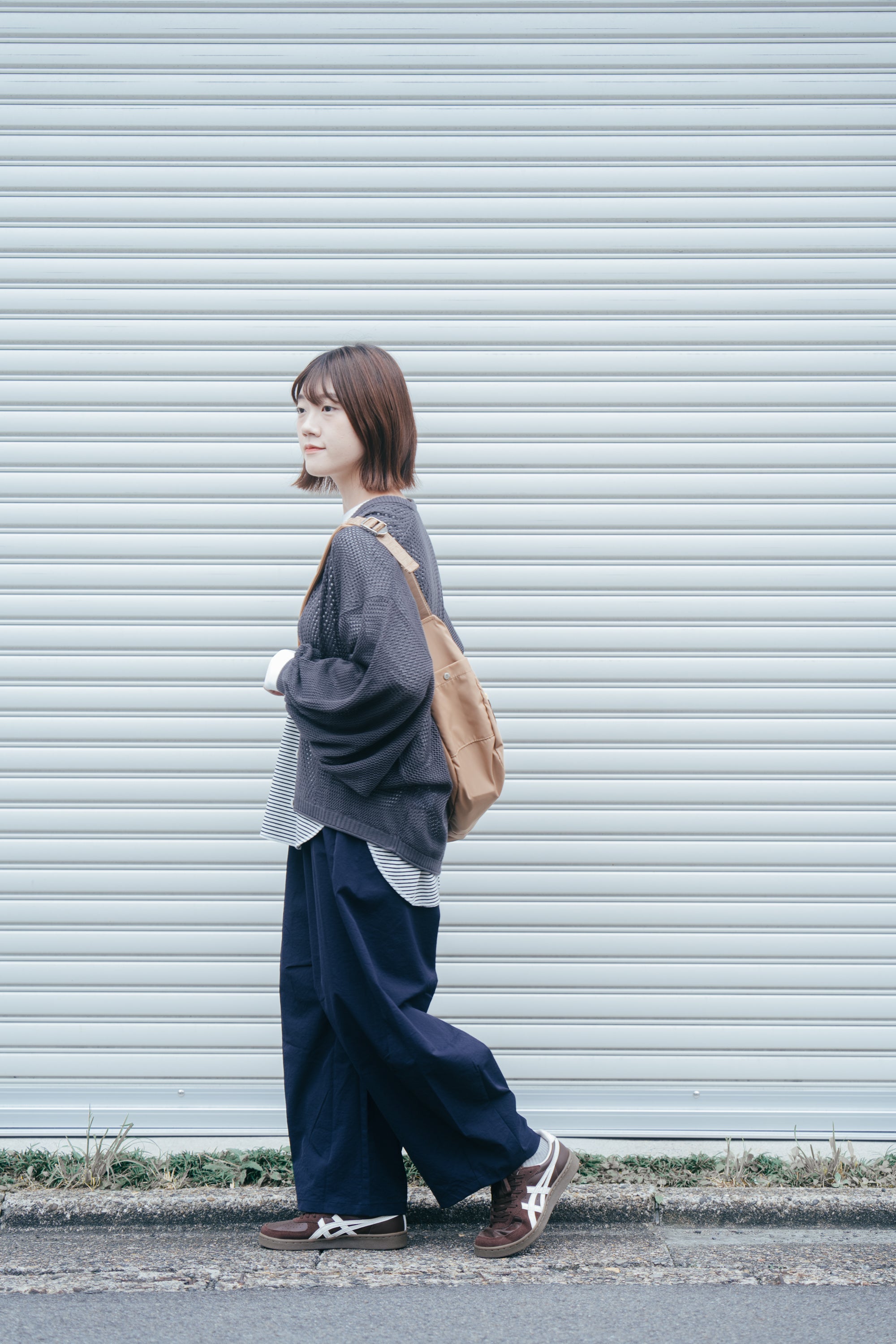 酷女孩防水抗皺彎刀褲 | 藏青