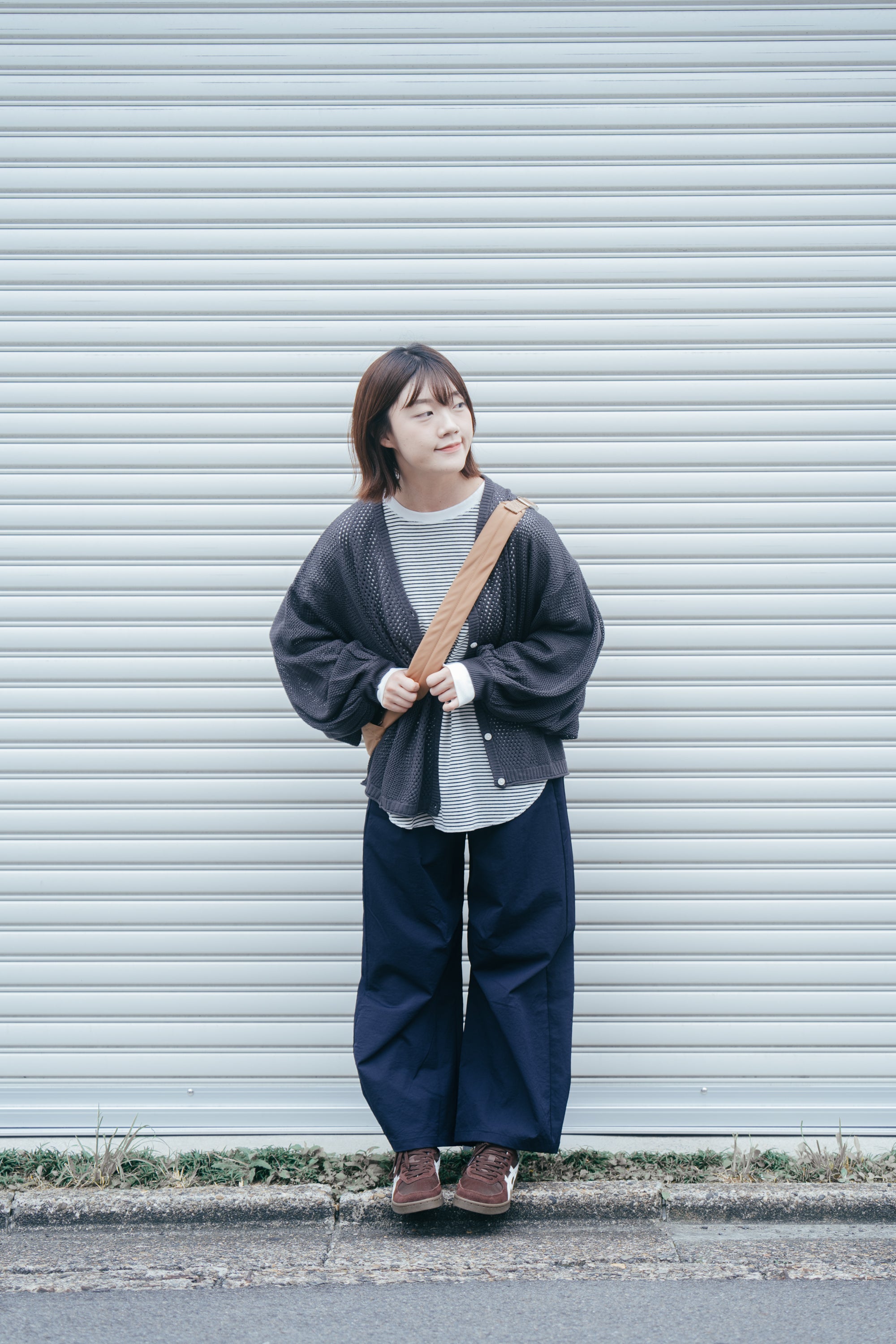 酷女孩防水抗皺彎刀褲 | 藏青